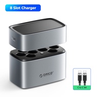 ORICO Rechargeable AA Battery Charger 3 Hours Fast Charging 8 Indicator Light Intelligent Battery Re