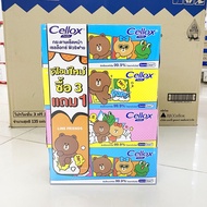 เซลล็อกซ์ พิวริฟาย ไลน์เฟรน กระดาษเช็ดหน้า 135 แผ่นคู่ x 4 กล่อง Cellox Purify Line Friends Facial T
