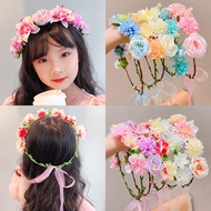 Children Headwear Flower Girl Beautiful Bridesmaid Garland Handed Flower Girl Formal Dress Accessori