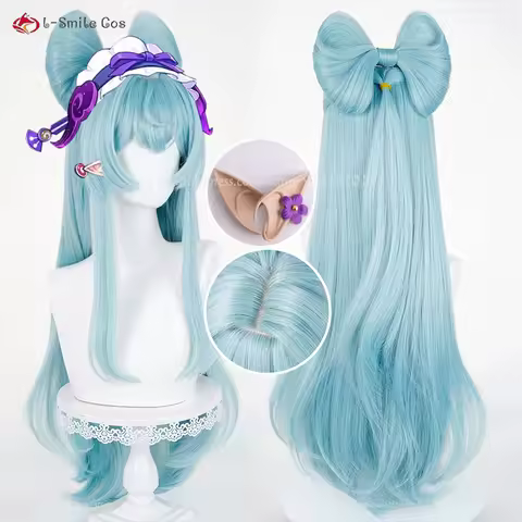 Yumemizuki Mizuki Cosplay Wig 78cm Wigs With Bow Tie Heat Resistant Synthetic Hair Cosplay Anime Cos