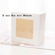 [MY SELLER] 6 inch Cake Box With Window {Cheesecake box, Pastry Box, Cakes Box}