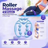 Muscle Hand Roller Massage Tool 9 Wheels Hand Held - INU01