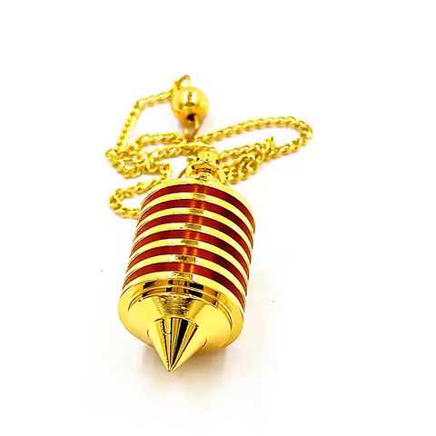 SONGLONG Universal Pendulum Healing Copper Metal Pendulums for Dowsing High Energy Divination Reiki 