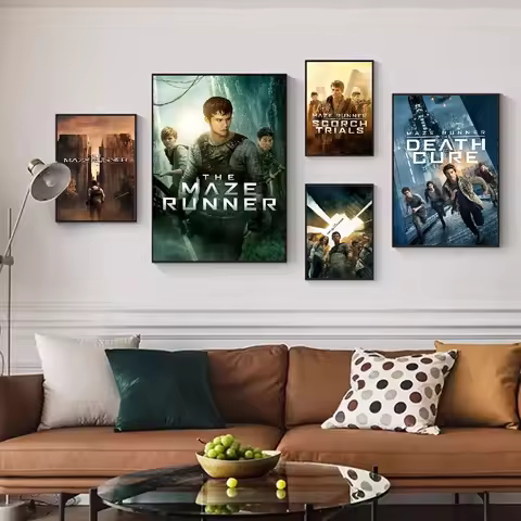 The M-Maze Runner Classic Movie Posters Fancy Wall Sticker For Living Room Bar Decoration Room Wall 