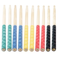 ☂2Pcs Drum Stick Grips Drumsticks Anti-Slip Sweat Absorbed Grip For 7A 5A 5B 7B Drumstick For Dr 8ⓛ