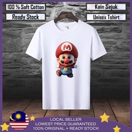 🔥Premium Cotton🔥 M@rio Baby Smile Baju Viral Lelaki Men T shirt 100% Cotton Baju Tshirt Lelaki Baju Perempuan