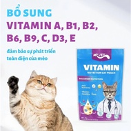MRVET Cat Pate Package 70G VitaMin A, B1, B2, B6,B9, C, D3, E Comprehensive Development