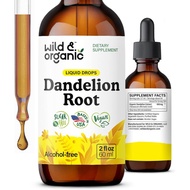 Wild & Organic Dandelion Root Supplement - Liver Detox Cleanse Support - Dandelion Root Tincture - A