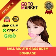 SALE TERBATAS Ball Mouth Gags BDSM Bondage Bola Mulut Leher MAINAN