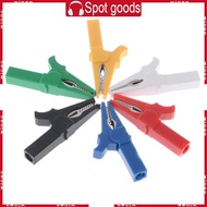 WIN 6 Pcs 6 Colors 55mm for Crocodile Alligator Clip For 4mm Male Banana Plug Connec