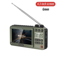 Sansui F51 7-Inch High Definition Screen Wireless Speakers Multi-purpose BT Retro FM Radio MP4 Card 