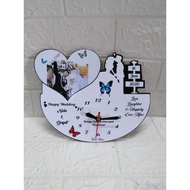 Wedding character clocks / photo clocks / wall clocks