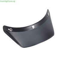 moonlightyaa 3-Snap Design Open Face Helmet Visor  Visor Shield