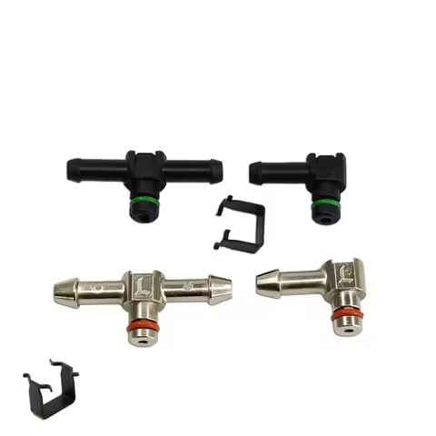 Diesel Common Rail Injector Nozzle Oil Return Joint T and L Type Tube Connector for Denso Cummins Is
