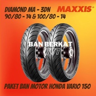 paket Ban Motor Honda Vario 150 Maxxis Diamond 90/80-14 100/80-14