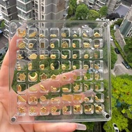 Golden Doudou Storage Box One Gram 1g Storage Bottle Gold Bar Jar Transparent Acrylic Jewelry Pendan