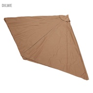 Dilwe Outdoor Patio Umbrella Replacement Canopy Cover Sun Shade Top for 8 Ribs Frame 10FT Diameter P