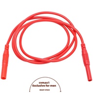 CYMX 1/2pcs Male-to-Female Banana Plug, Silicone 4mm Meter Test Lead Extension, 100CM/ 39.37inch CAT