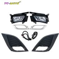 For Mazda 3 BL 2008-2013 Front Bumper Fog Lamp Headlight Chrome Fog Lamp Cover Grill Bezel Frame Car
