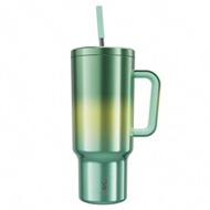 40oz/1.2L Handled Vacuum Insulated Water Bottle, Stainless Steel Thermos Travel Mug, Leak-Proof Lid 