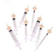1ml/ 3ml/ 5ml/ 10ml Pet Feeding Nipple For Puppy Dog Cat Hamster Feeding Medicine Feeding Oral Syrin