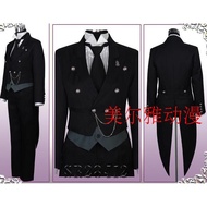 Customized cosplay Anime Costume Men's Wear Black Butler Sebastian