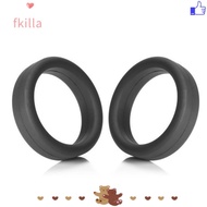 FKILLA 3Pcs Rubber Ring, Diameter 35 mm Flexible Luggage Wheel Ring, Durable Elastic Silicone Thick Flat Wheel Hoops Luggage Wheel