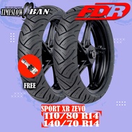Paket Ban Motor YAMAHA AEROX // FDR SPORT XR EVO 110/80-140/70 Ring 14 Tubeless