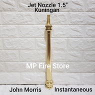 JOHN MORRIS 1.5 inch Brass Instaneous Fire Jet Nozzle