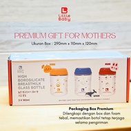 !! Little Baby BBG1123 High Borosilicate Baby Bottle Glass/Baby Milk Bottle/Breast Milk Bottle