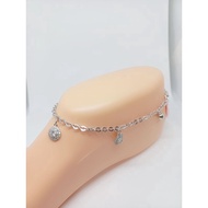 Nori+m anklet.round full mp/ genuine silver anklet 925 gold plated fashion anklet/