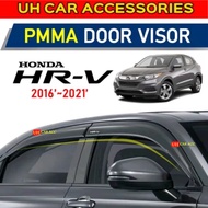 HC CARGO Honda HRV HR-V 2016 -- 2021 OEM Type Door Visor With HR-V Logo Come With 3M Double Tape