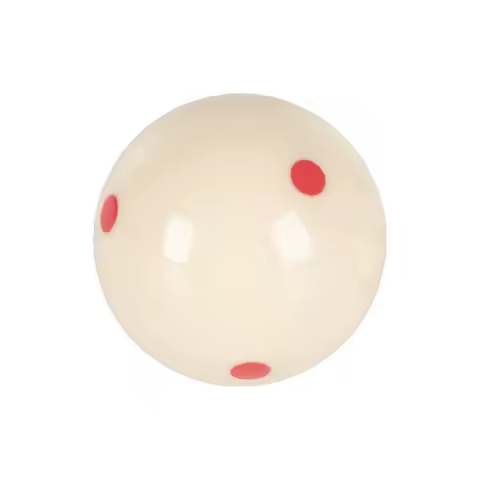 2.25'' Red Dot Cue Ball - Chinese Black 8 & 9-Ball Training Ball, Durable Phenolic Resin for Spin Co