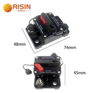 Hot Sale RISIN 50A 60A 80A 100A 200A Circuit Breaker 12V 24V 48V DC Car Truck Audio Auto Resettable 