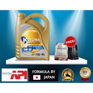 A512# KOYOMA 5W30 SEMI SYNTHETIC + TOYOTA OIL FILTER(90915-YZZE2)