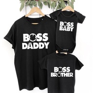 Boss Baby Family Shirts Daddy and Kids Matching Boss Shirts Baby Announcement Shirts Boss Daddy Body