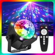 8W disco light bulb + UV flashing disco light rotating disco light music sensor