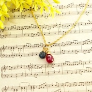 剛玉 Combi 14kgf 紅寶石和藍寶石項鍊