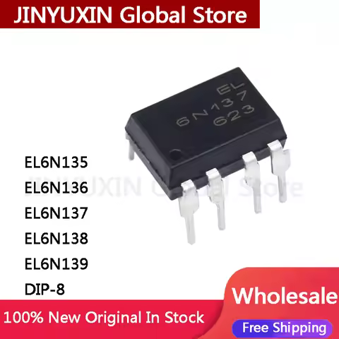 10Pcs EL6N135 EL6N136 EL6N137 EL6N138 EL6N139 6N135 6N136 6N137 6N138 DIP8 light coupling into IC St
