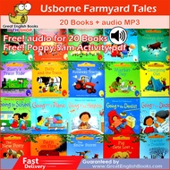 ( In stock) สินค้าพร้อมส่ง หนังสือนิทานเด็กภาษาอังกฤษ  Usborne First experiences Usborne Farmyard tales  20 books + mp3 เสียงบรรยาย