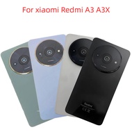 For Xiaomi Redmi A3 A3X Battery Cover Door Back Glass Panel Housing Case Replacement Parts