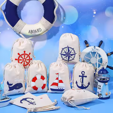 Cruise Anchors Nauti gift Bags Boat Nautical Boy Girl Birthday Beach Wedding Bachelorette Party Brid