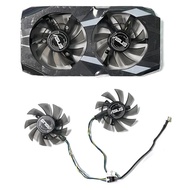 For ASUS Dual GTX 1650 1660Ti Graphics Card Fan 75mm FD8015U12S 12V 0.5A GTX 1650 GTX 1660 Ti GPU Fa