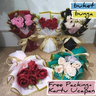 Buket Bunga Simply Bucket Mawar Sidang Wisuda Lamaran Tunangan Nikahan Anniversary Flower Bouquet Ar