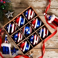 [BESTSHE] Patriotic 8CM Decorative Kit: Red, White & Blue for 4th of July Celebrations
