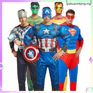 Halloween Adult Marvel Superhero Costume - Captain America, Iron Man, Superman