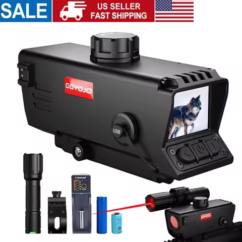 Night Vision Rifle Scope, with IR850 Illuminator, MOA, Recording, and Range Finder, Infrared Tactica