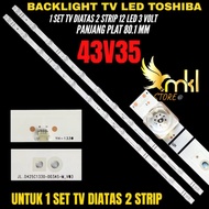 TOSHIBA 43 INCH LED TV BACKLIGHT 43V35 TOSHIBA 43 INCH LED TV BACKLIGHT