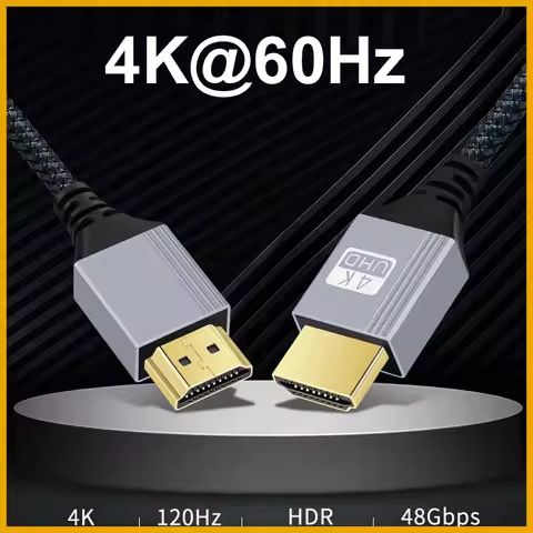 Nylon Braid HD 4K@60HZ ARC Compatible 2.0 HDMI TO HDMI HDTV Male to Male Plug Cable HDR 18Gbps For P