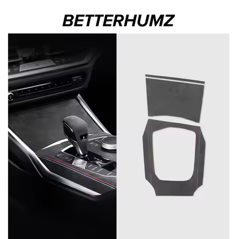For BMW G20 G23 G28 G42 i3 Made of Alcantara Center Gear Shift Panel Trim Cover M Performance Sticke